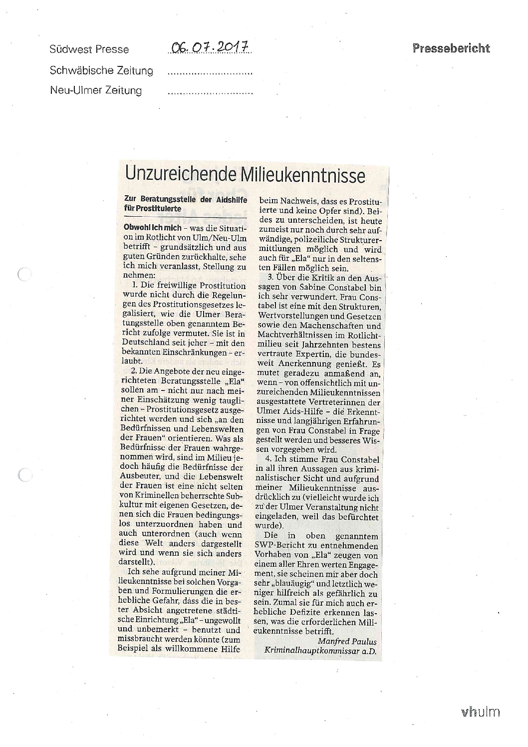 Unzureichende Milieukenntnisse -SWP- 06_07_17